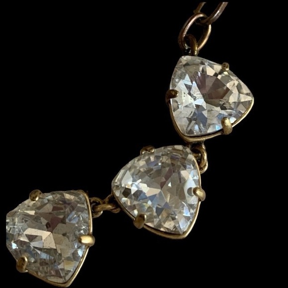 Vintage Estate Brilliant Crystal Collar Choker Necklace Jewelry - Picture 6 of 9